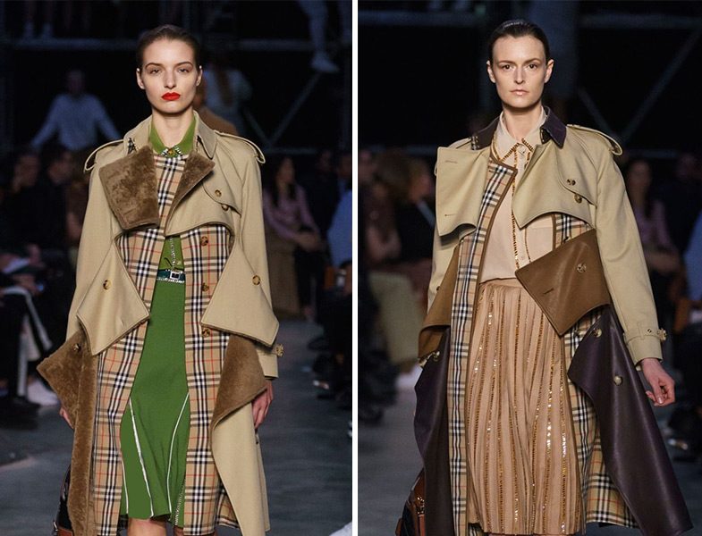 Burberry 2019-2020 Vintage Astarlı Yırtma Trençkot