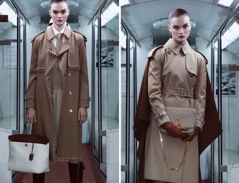 Burberry 2019-2020 Zincirli Trençkot ve Kaşmir Battaniye Detaylı Trençkot