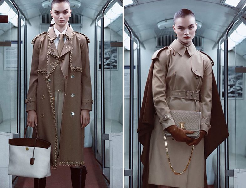 Burberry 2019-2020 Zincirli Trençkot ve Kaşmir Battaniye Detaylı Trençkot