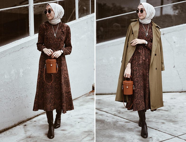 Elif Doğan Minik Terzi Trençkot ve Seçil Store Elbise Kombini