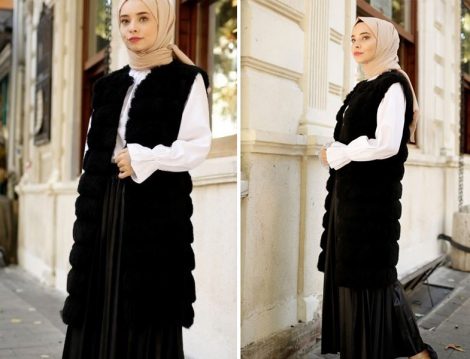Gizce Siyah Yelek