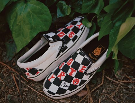 Vans ve Vivienne Westwood Siyah Süet Kumaşla Tasarlanan Loafer