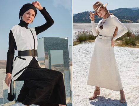 Alvina 2019-20 Sonbahar Kış Elbise ve Panço