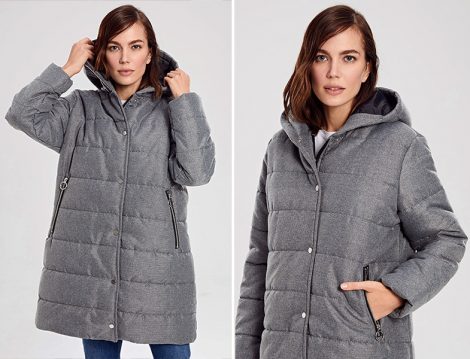 LC Waikiki Gri Şişme Mont 