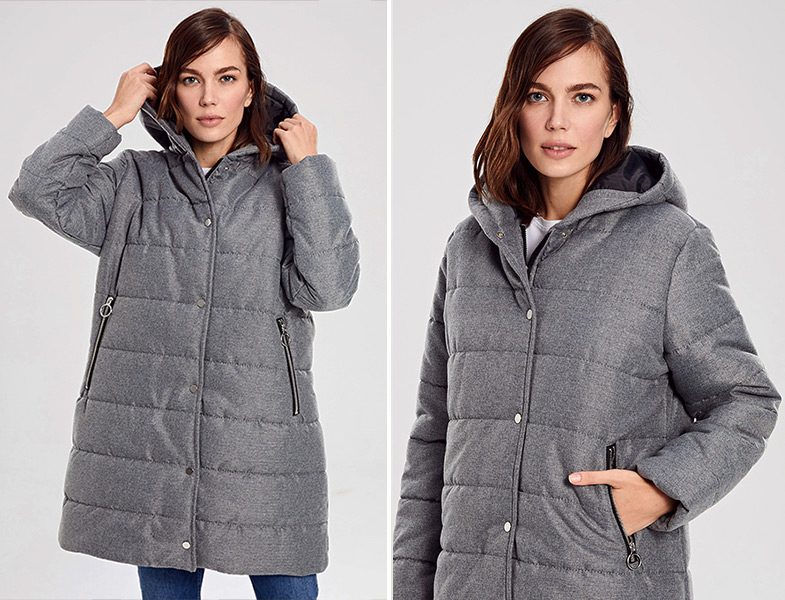 LC Waikiki Gri Şişme Mont 