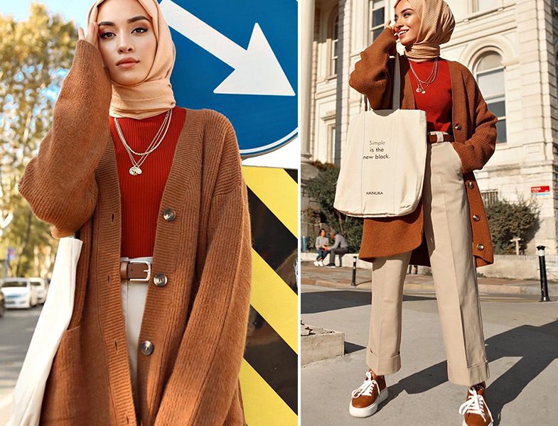 Sena Sever: Manuka Oversize Hırka Kombini