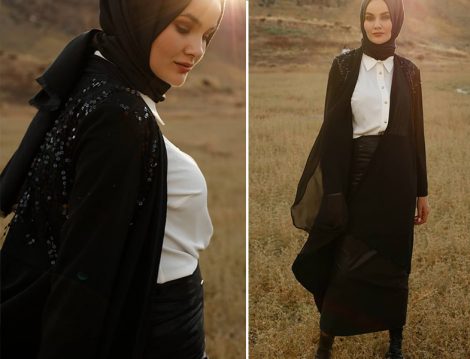 Setrms 2019-20 Sonbahar Kış Siyah Payetli Takım