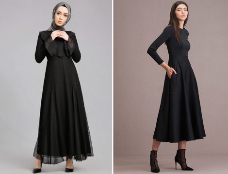 Siyah Tesettür Elbiseler
