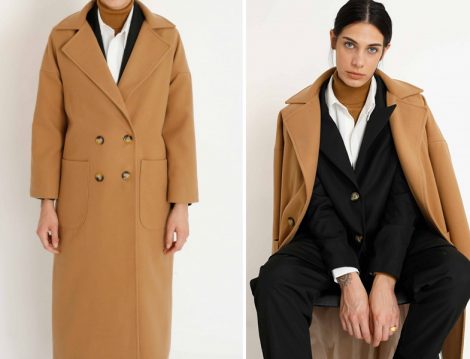 Suud Collection Deve Tüyü Uzun Kaban