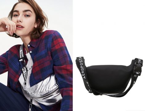 Tommy Hilfiger Gümüş Bel Çantası - Aeropostale Siyah Bel Çantası