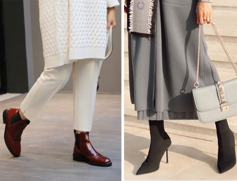 Hülya Aslan Burberry Bot - Betül Gedik Zara Çorap Bot
