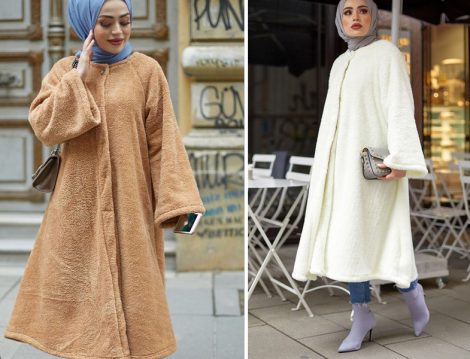 ModaBahar Peluş Polar Kaban