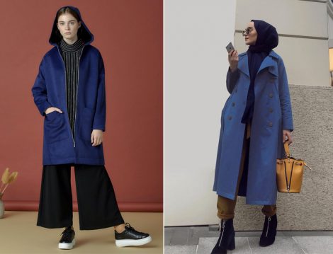 Pantone 2020 Klasik Mavi Tesettur Kombin