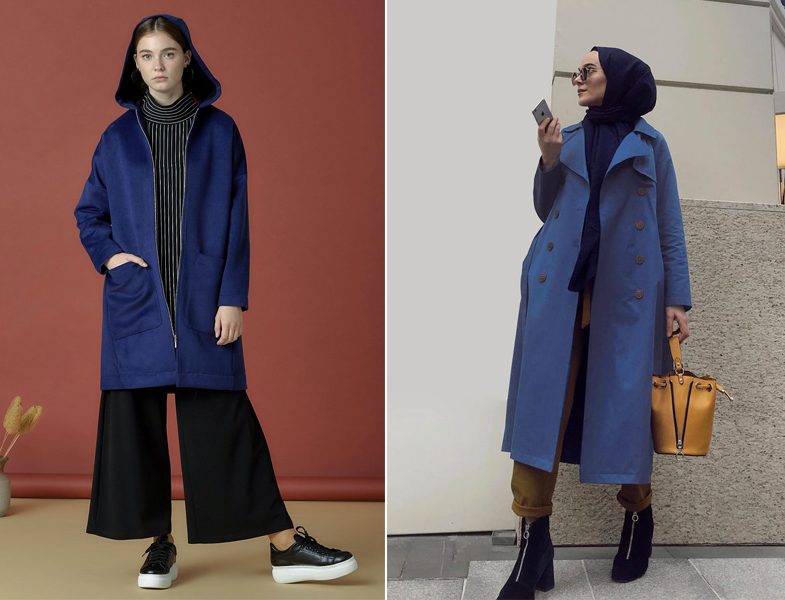 Pantone 2020 Klasik Mavi Tesettur Kombin