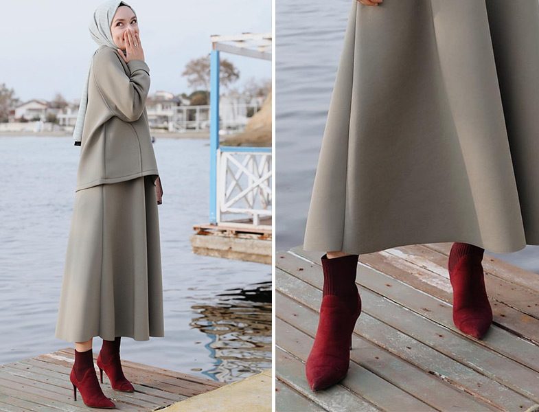 Şüheda Türkoğlu Kadriye Baştürk Etek - Zara Bootie