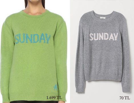Alberta Ferretti – H&M Sunday Yazılı Kazak Fiyatları