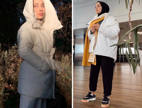 Aleyna Atalar Melike Tatar Şişme Mont Rümeysa Yağcı Suud Collection Şişme Mont