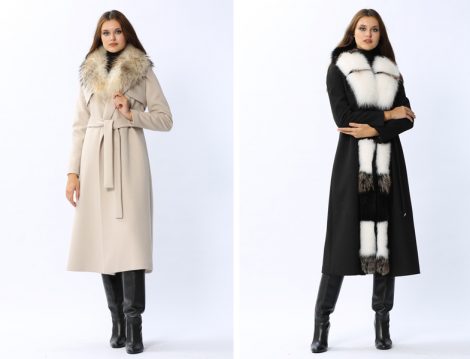 Kürklü Tesettür Palto Modeli