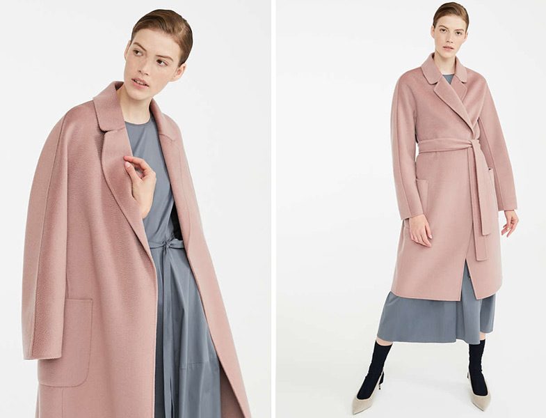 Max Mara Pembe Kaşe Kaban