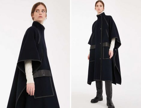 Max Mara Siyah Pelerin