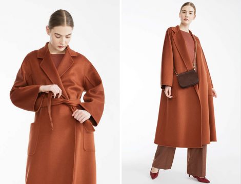 Max Mara Taba Kaşmir Palto