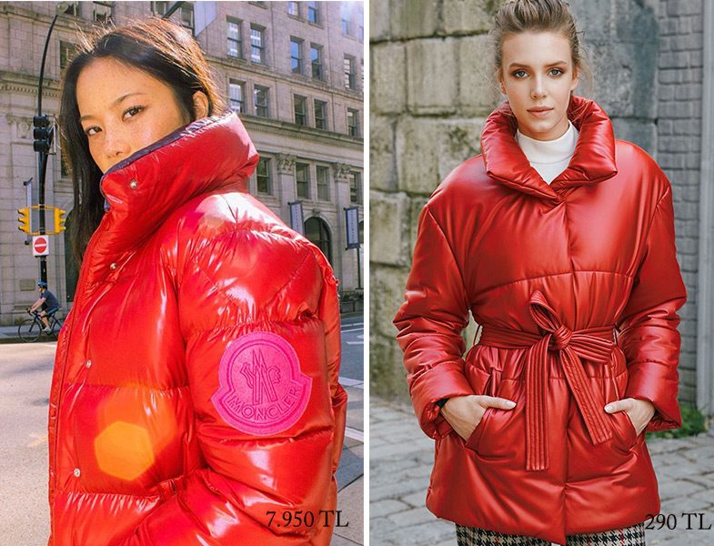 Moncler – Aker Kırmızı Şişme Mont Fiyat Farkları