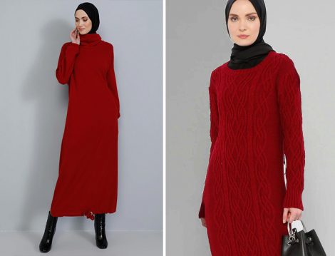 Tavin Triko Elbise - NEW SURPRISE Triko Tunik Elbise