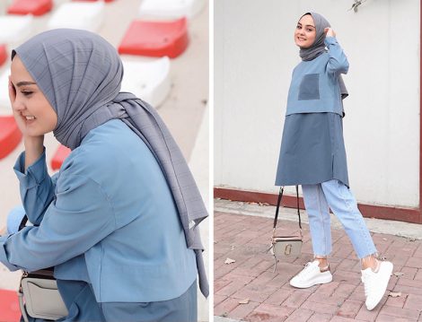 Aleyna Atalar: Garzia Atalia Tunik ve Pantolon - Fresh Scarf Şal