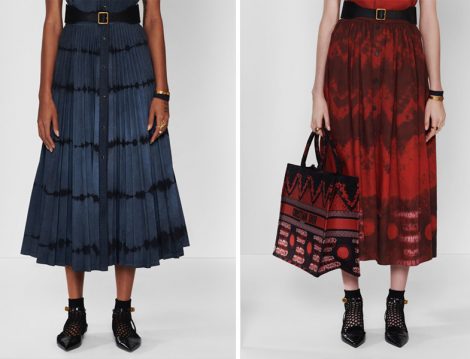 Dior 2020 Batik Baskılı Etek