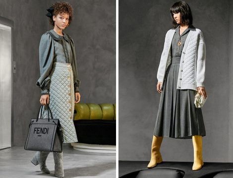 Fendi 2020 Kapitone Etek -Ceket