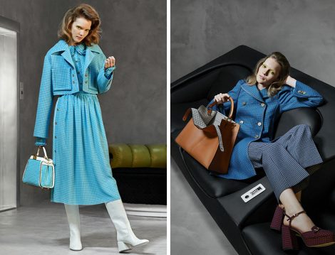 Fendi 2020 Pötikare Desen Elbise-Ceket ve Kaban