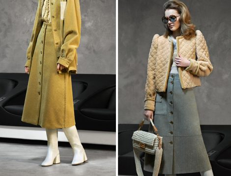 Fendi 2020 Önden Düğmeli Etek