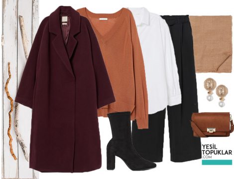 H&M Oversize Kaban Kombini