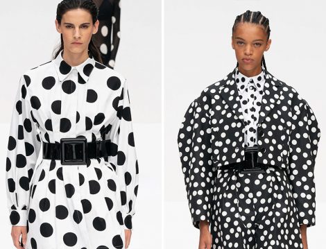 Carolina Herrera 2020 İlkbahar – Yaz Puantiyeli Elbise ve Ceket