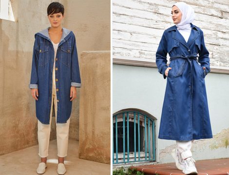 Qooq Store - Nways Denim Trençkot
