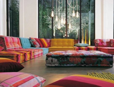 Yer Minderleri ile Salon Dekorasyonu