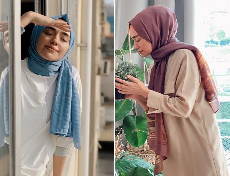 Hülya Aslan - Req Official Mavi Şal - Cardion Eşarp Şal