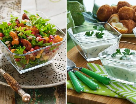 Kuru Yemişli Salata ve Cacık Tarifi