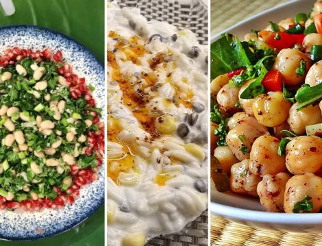 Kuru Fasulye Salatası - Buğday Salatası - Nohut Salatası