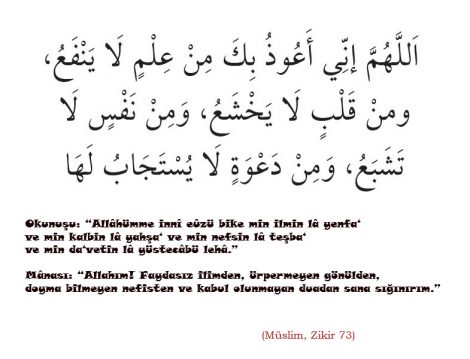 Müslim, Zikir 73