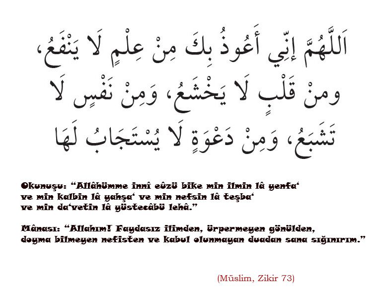 Müslim, Zikir 73
