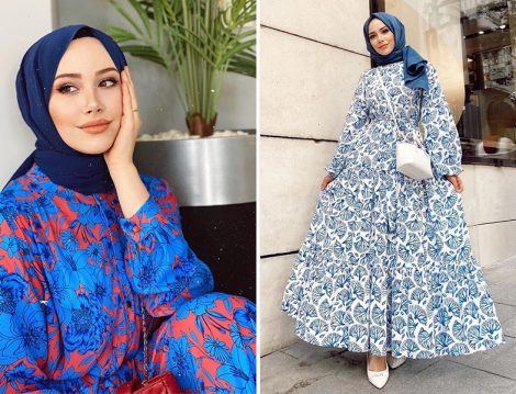 Feyza Hakyemez: Armine Desenli Elbise - Kadriye Baştürk Elbise
