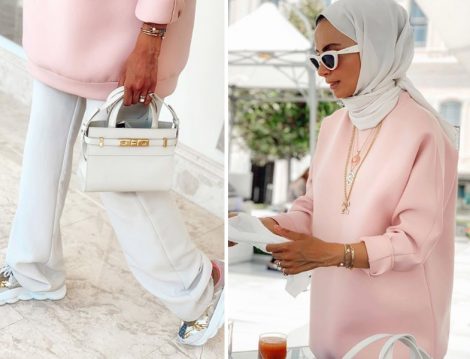Pembe Spor Tesettür Tunik