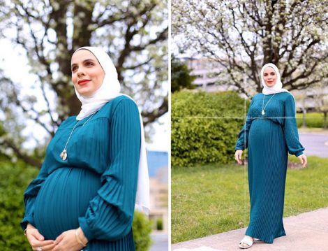 Tesettür Hamile Elbise