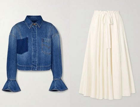 Valentino Denim Ceket - Cult Gaia Kloş Etek