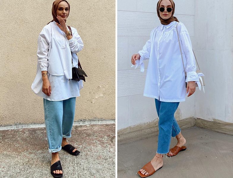 Şeyma Kaymak&Mina Aişe Beyaz Tunik