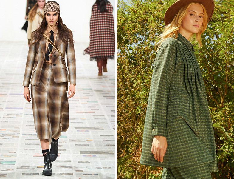 Christian Dior Ekose Takım - HE-QA Kazayağı Desen Takım