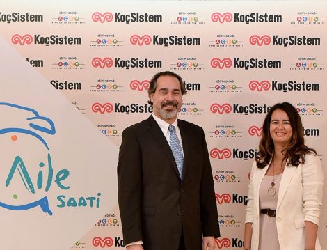 KoçSistem Genel Müdürü Mehmet Ali Akarca - AÇEV Genel Müdürü Burcu Gündüz Maşalacı