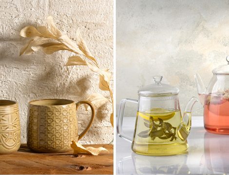 Paşabahçe Mağazaları Stone Seramik Kupalar ve Herbal-Theraphy Demlikler