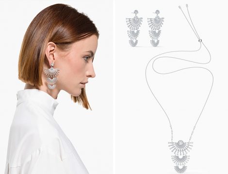Swarovski Sparkling Dance Koleksiyonu Kolye ve Küpeler